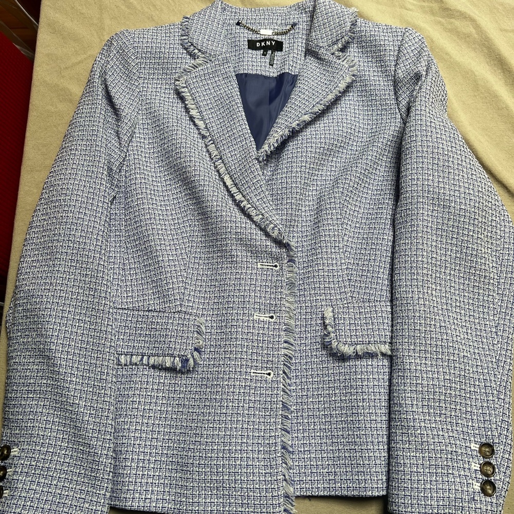 DKNY Lavender Tweed Blazer